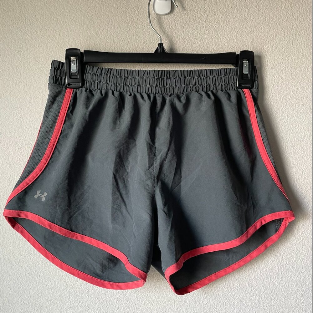 Under Armour Gray and Pink Athletic Shorts - Size XS